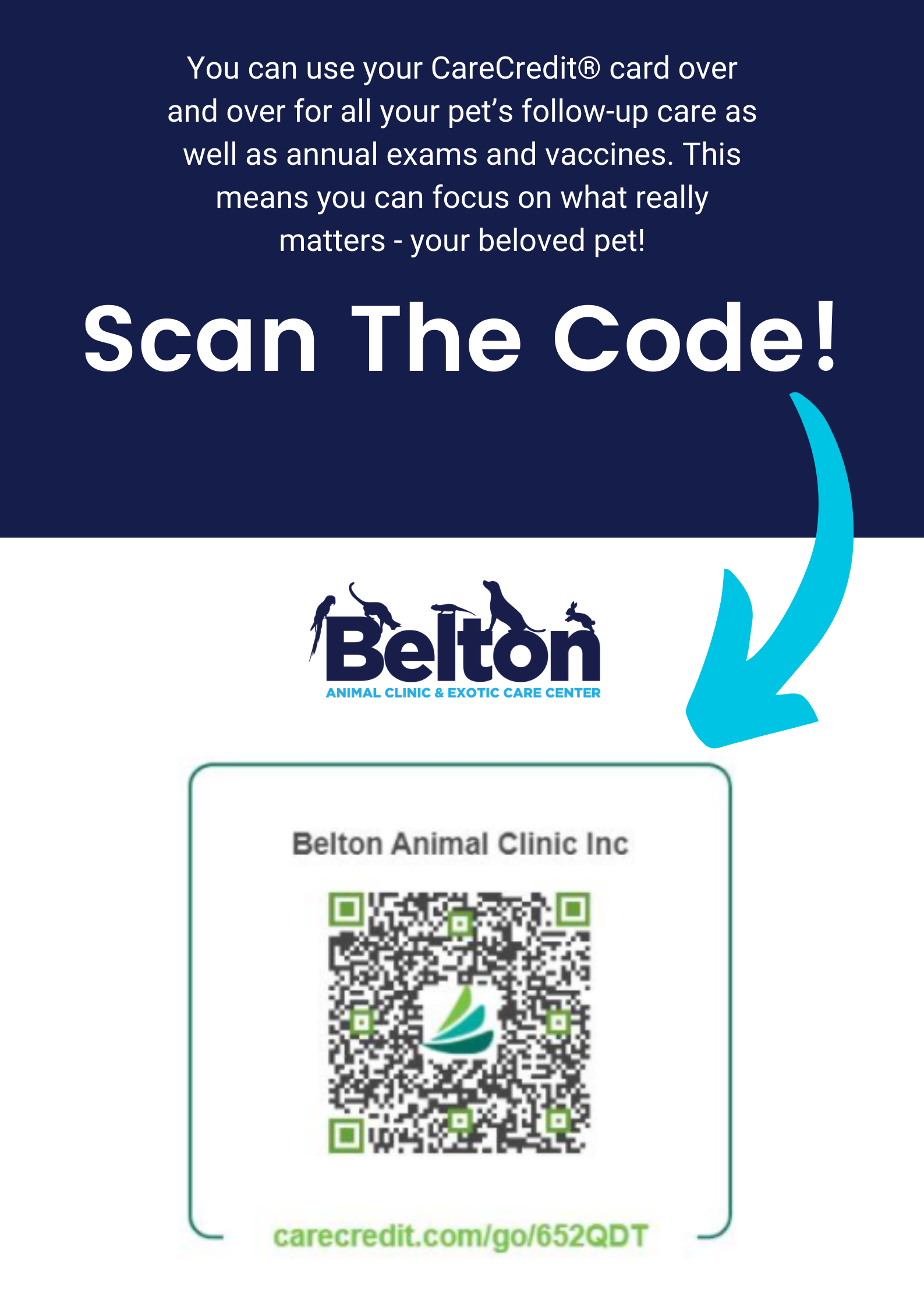 Belton CareCredit QR Code Graphic